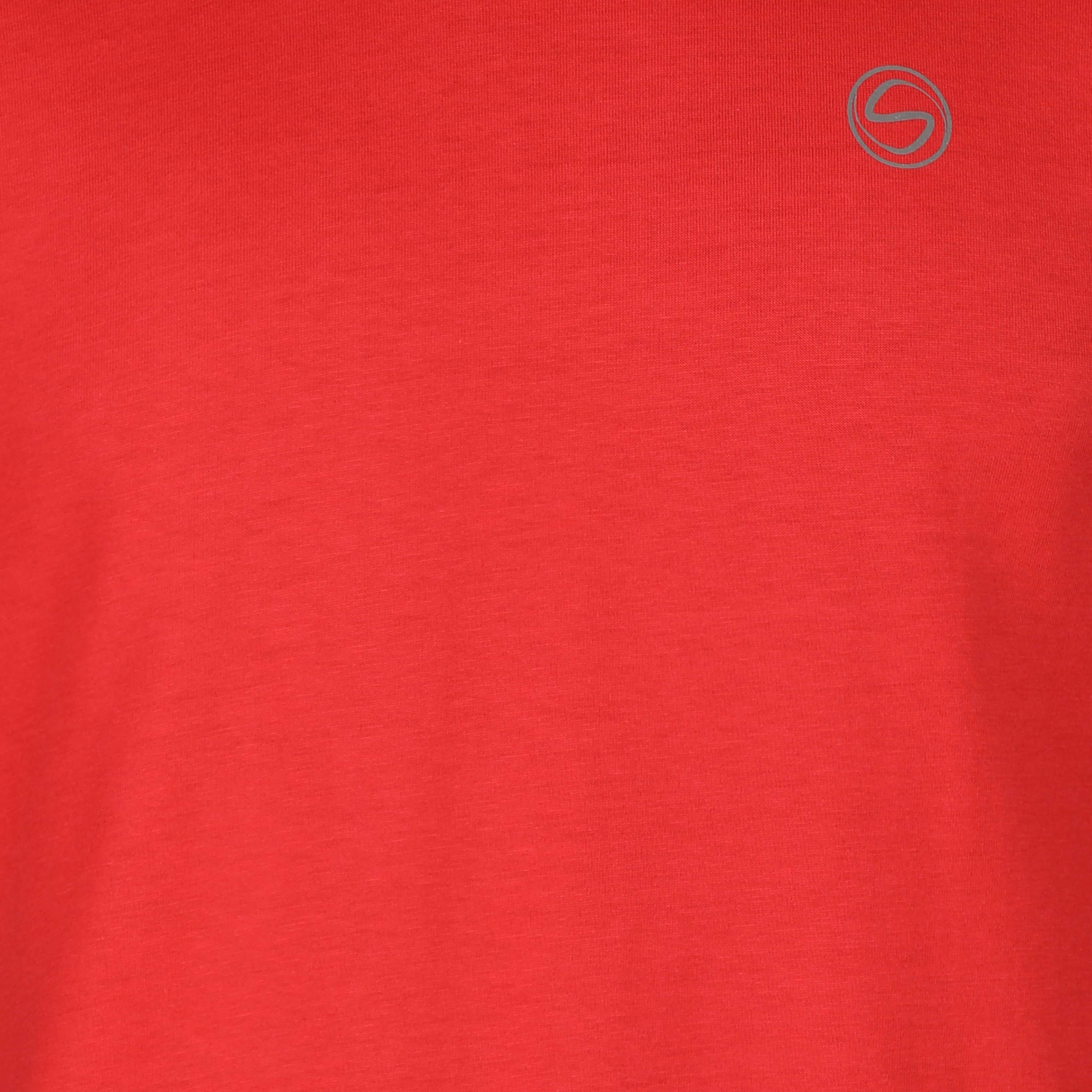 Solid Salmon Red Crew Neck Zero Stain 100 Percent Premium Cotton T shirt