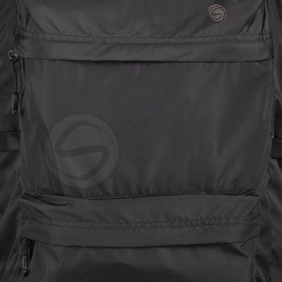 Black JackPack (Jacket + Backpack) Core Functionality
