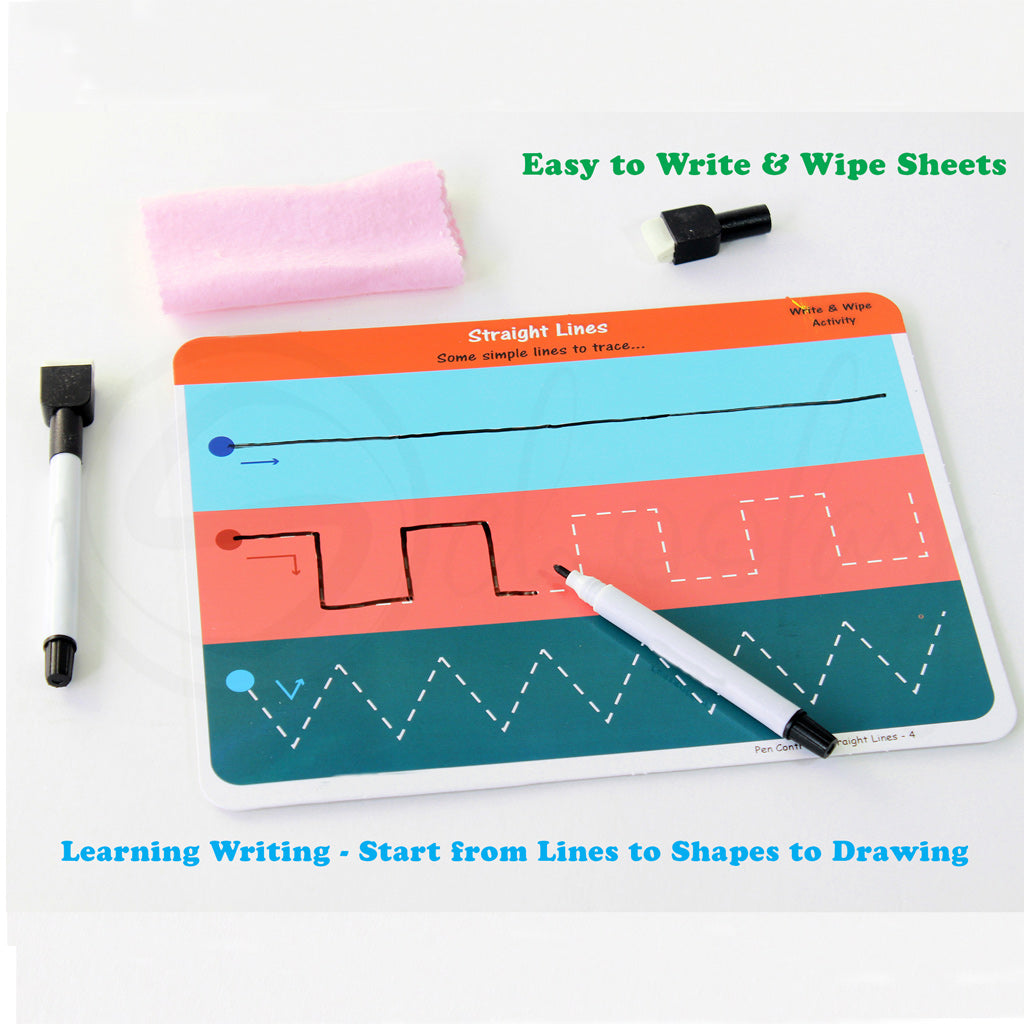 Learn it - Pen Control - Write & Wipe activities for kids (3 - 6 Years)