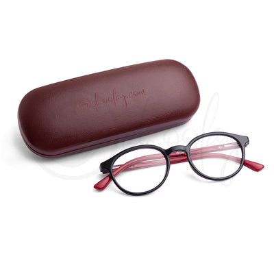 Teens/Adults WFH Eye Protection - Red Oval Teen Spects