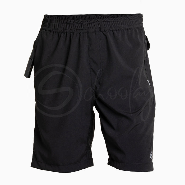 Multipurpose Utility Shorts With Attached Sanitizer Holder & T-shirt Holder - Black